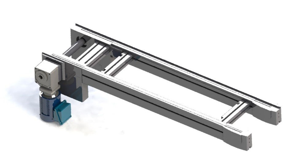 Roller chain conveyor in Pallet Transfer System