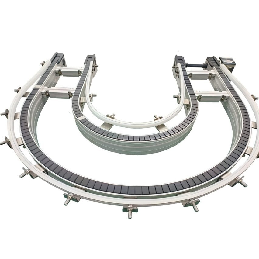 180 degree flat top chain conveyor curve