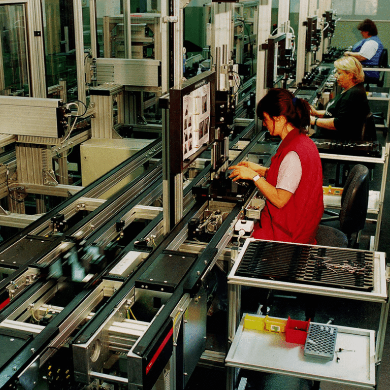 This is the real mover inventory of 5 common conveyor artefacts on the production line 2 - 2