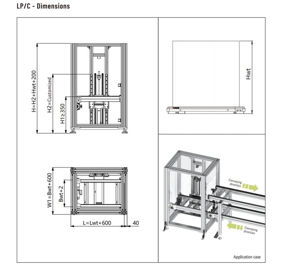 LP/C Elevador pneumático