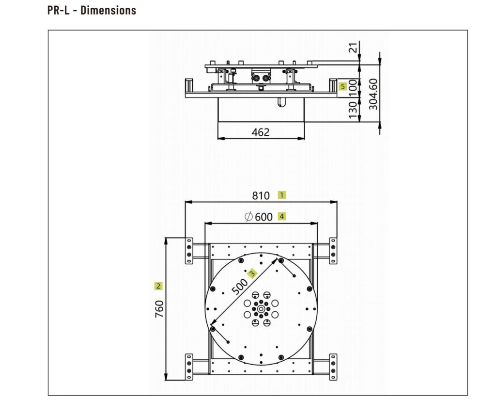 PR-L Lift and rotate unit