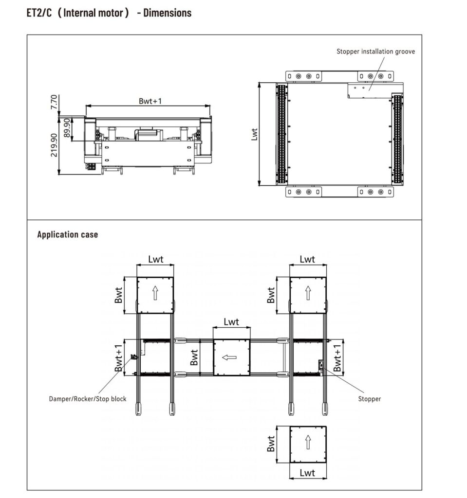 ET2/C Lift and transfer unit（Internal motor）
